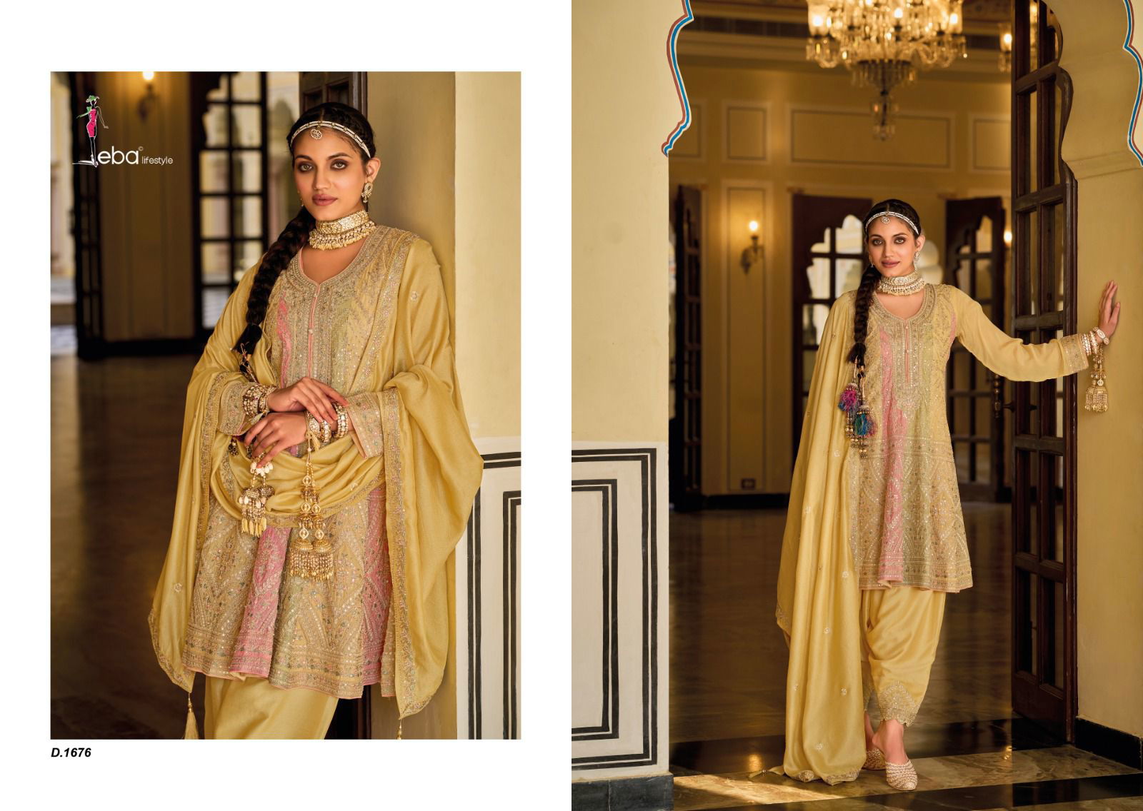 Barbie Vol 3 By Eba Embroidery Wedding Wear Readymade Suits Wholesale Market In Surat
